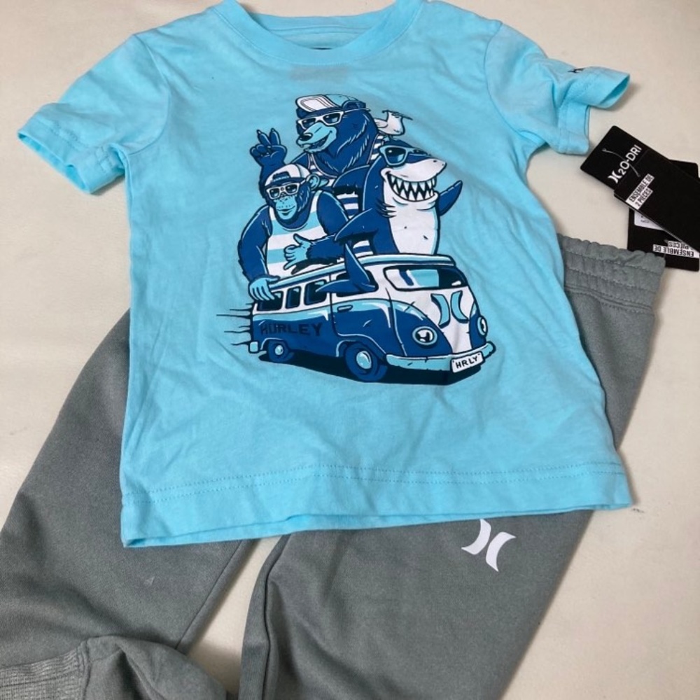 Hurley Surf SHARK Pants Top Super cute outfit 5103 - Picture 6 of 7